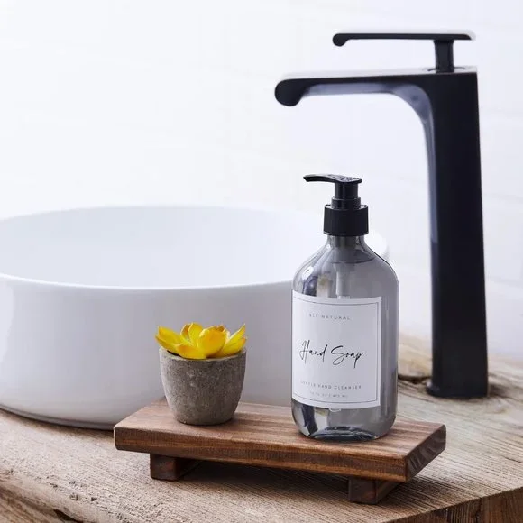 Wood Pedestal Soap Stand, Wooden Display - Picture 4 of 6